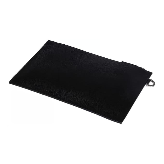 Versace Classique Texture Litchi Mode Commuter Grande Logo Pochette en Cuir de Veau Pochette Homme Noir DP84725-DVSIGD-41MP Basic Set (Bag+Dust Bag)