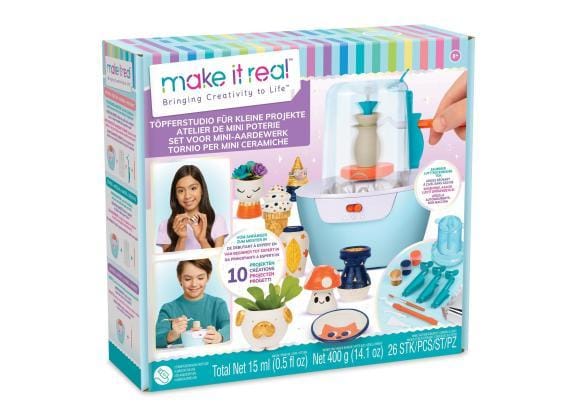 Make It Real Set voor Mini-Aardewerk Knutselen