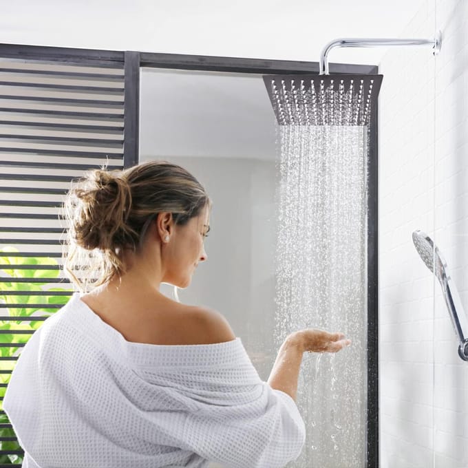 AHD® Douche - Douchekop - Doucheset - Douchekop Met Filter - Zwart - 20cm x 20cm x 2cm