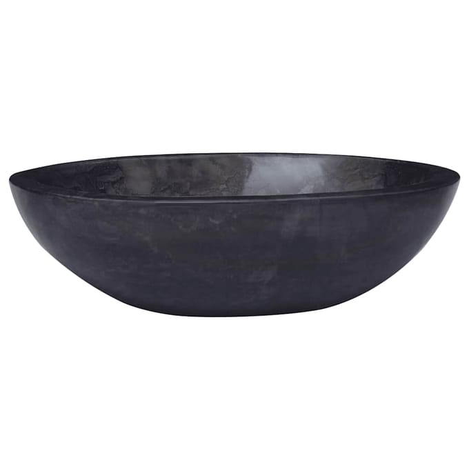 vidaXL - Gootsteen - 53x40x15 - cm - marmer - zwart