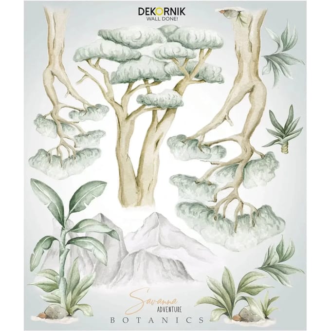 Stickers voor baby's Dekornik Savanna Botanics Plants Template