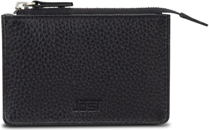 JOST Leren sleutelgeval kaarthouder Vika Card & Key Wallet Black zwart