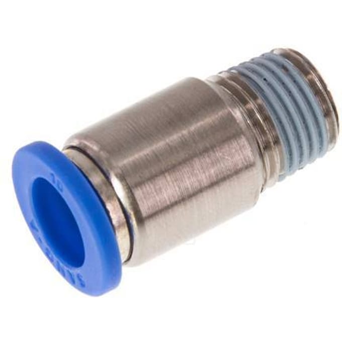 10mm x R1/4'' Messing/PA 66 Insteekfitting Buitendraad Binnenzeskant NBR [2 Stuks]