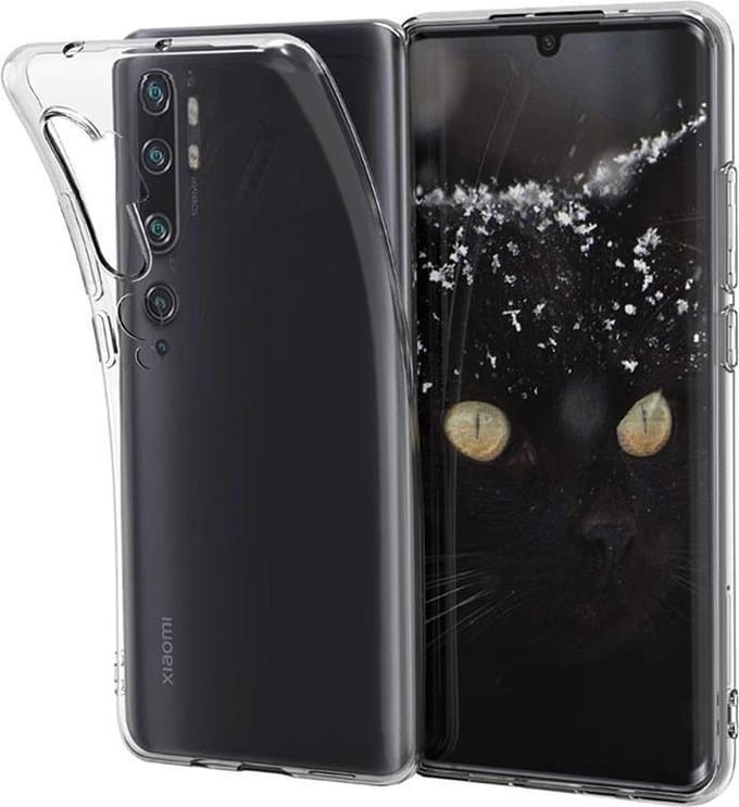 DrPhone Xiaomi MI NOTE 10/10 PRO TPU Hoesje - Ultra Dun Premium Soft-Gel Case - Transparant