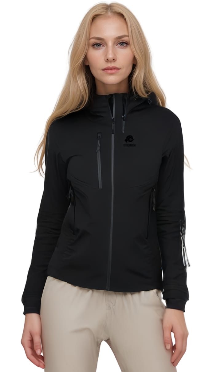 Dames Wandeljack 3-Laags Hardshell Zwart