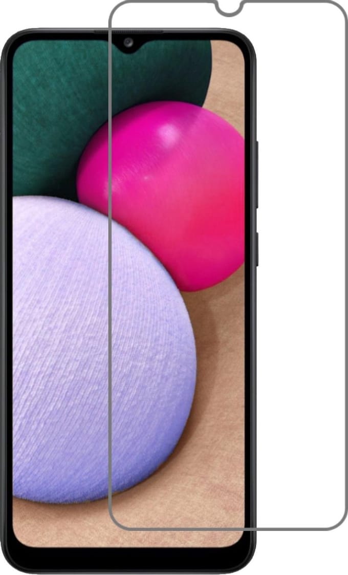 Screenprotector - Geschikt voor Samsung Galaxy A02s - Extra Sterk - Beschermglas - Gehard Glas - Tempered Glass - Screen Protector