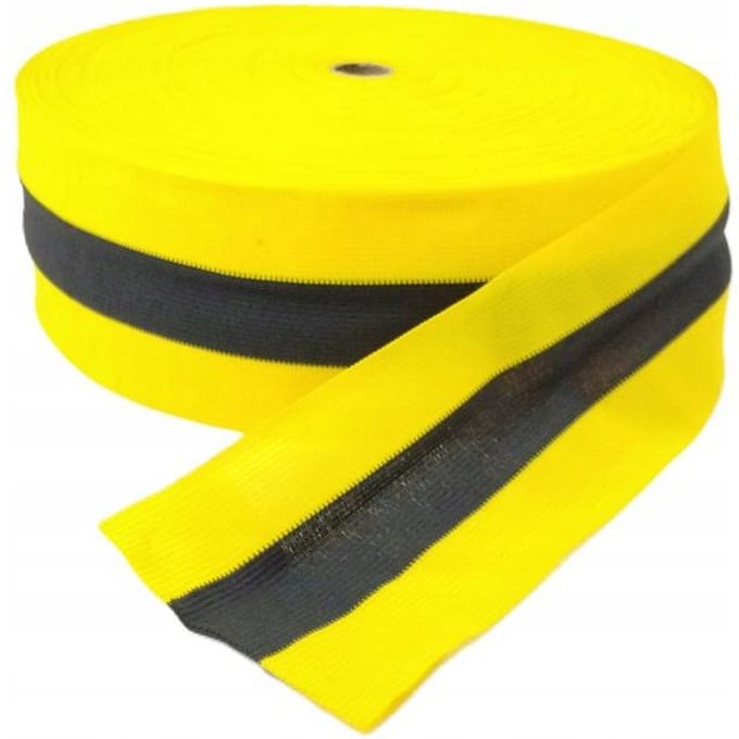 Waarschuwingslint Wit-Rood 75mm x 100m PVC Folie