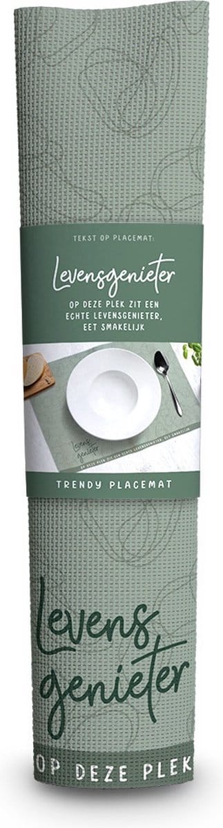 Trendy Placemat Levensgenieter