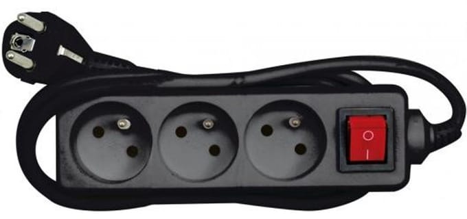 Vorel - Stroomverdeler - Met Schakelaar - 1,5m Kabel - Schuko