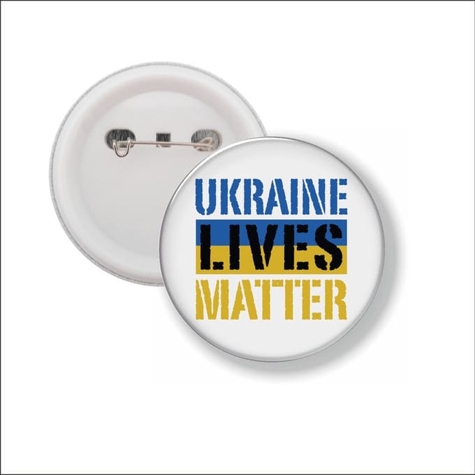 Button Met Speld - Ukraine Lives Matter - Oekraine