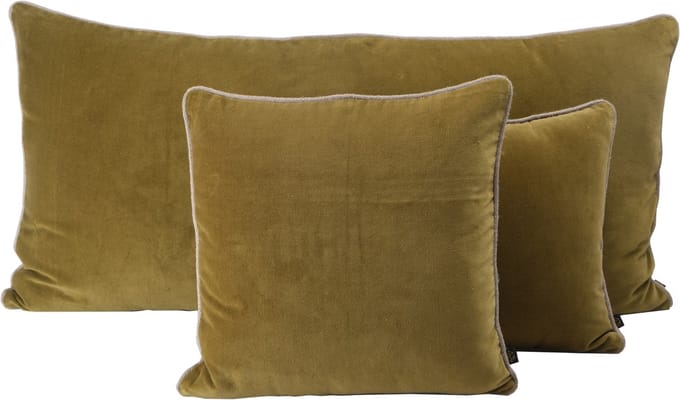 New Delhi kussen fluweel olive 55x110 cm