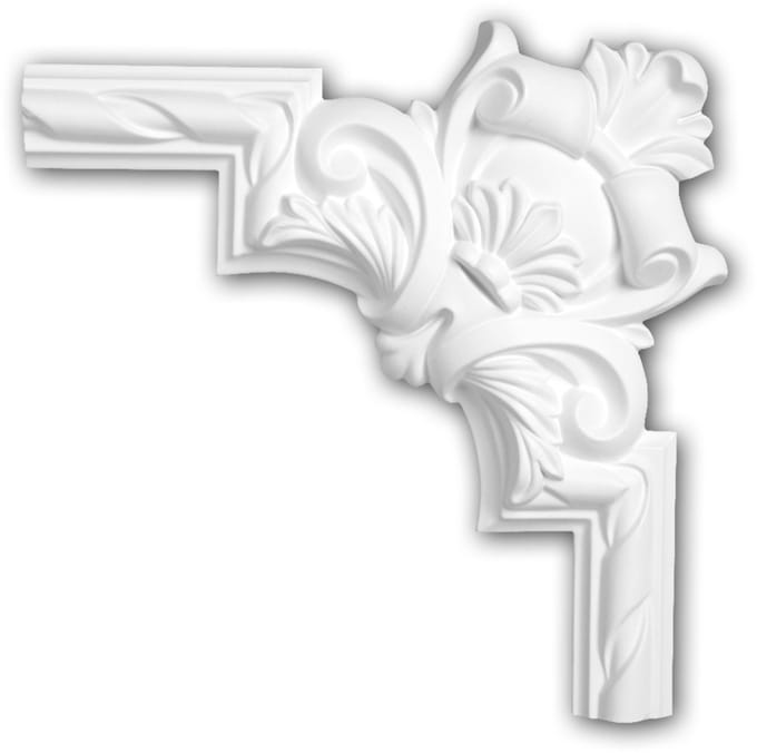 Hoekstuk 152288 Profhome Sierelement rococo barok stijl wit