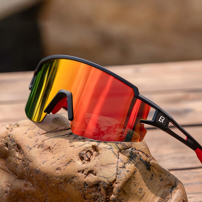 Rockbros Kids Cycling Glasses Polarized UV Protection Black