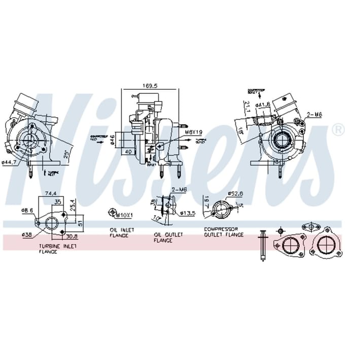 Supercharger, drukvulling NISSENS 93419