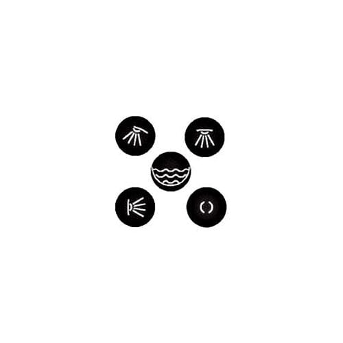 Hansgrohe adhesive symbols white 97218450