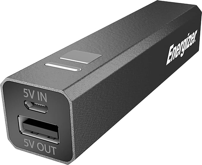 Energizer - 2600 mAh Powerbank - Inclusief USB-Kabel - Voor Smartphone en Tablet