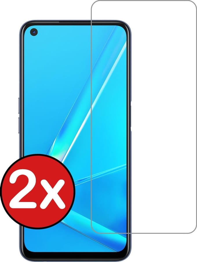 Screenprotector - 2 Stuks - Geschikt voor OPPO A72 - Extra Sterk - Beschermglas - Gehard Glas - Tempered Glass - Screen Protector