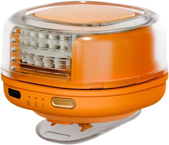 Draagbare Ventilator - Mini Koeler - Persoonlijke Koeling - Vleugelloos Ontwerp - 6x7x6 cm - Oranje