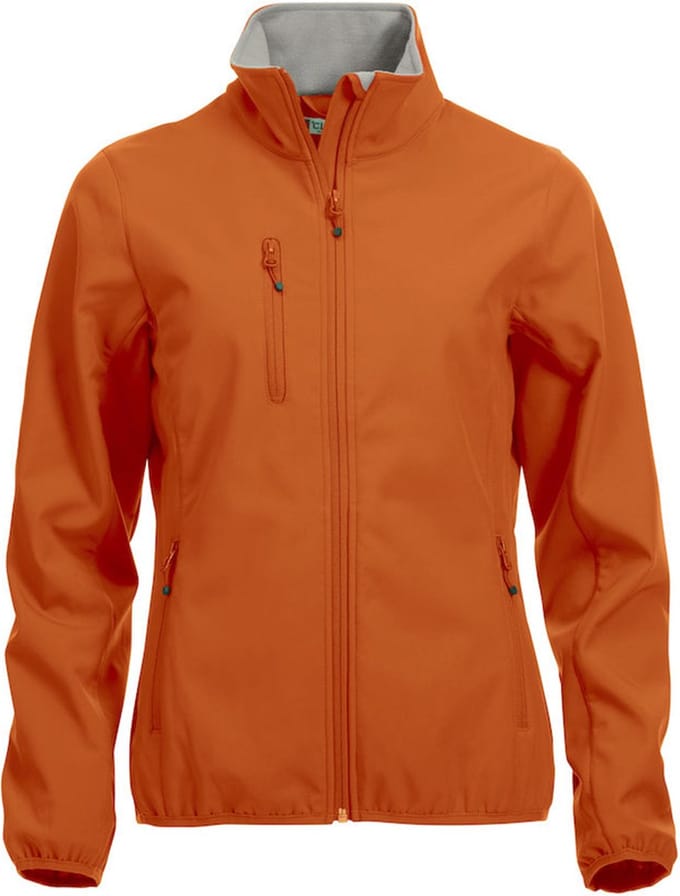 Clique Basic Softshell Jas Dames Dieporanje maat M