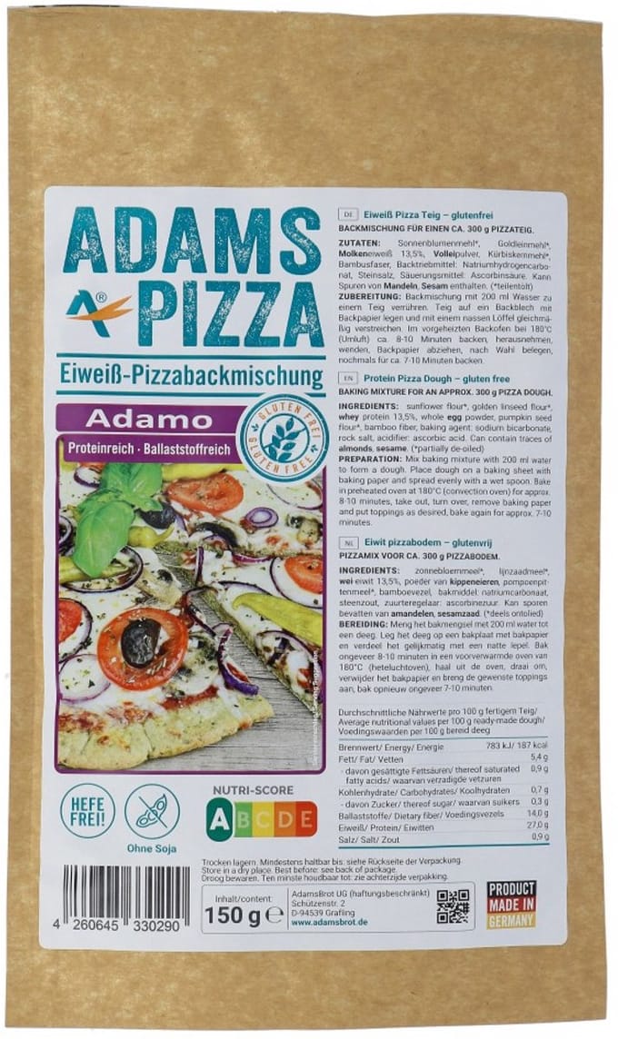 Adams Pizzabodem Adamo 150 gr