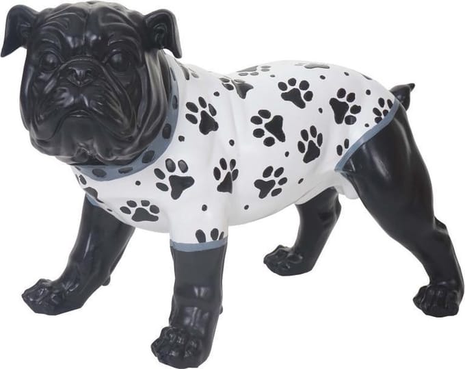 Bulldog 24 cm zwart
