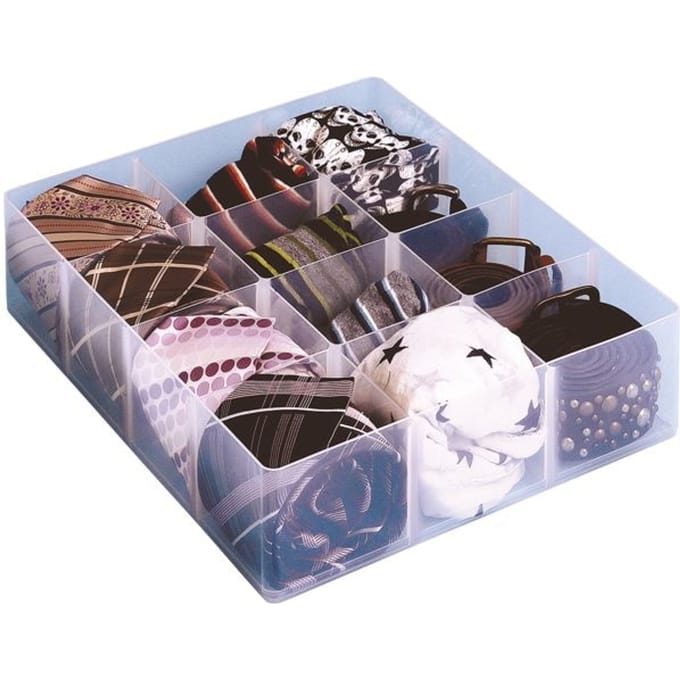 Really Useful Box | office divider met 12 vakjes | transparant