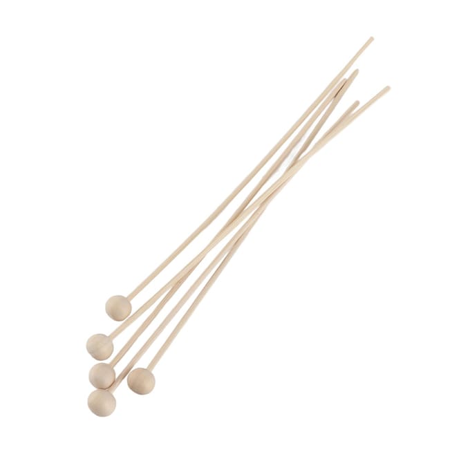 5 stuks Diffuser Rotanstokjes 21cm/8.3in Aromatherapie Houten Kralen Stok Geurverspreider beige