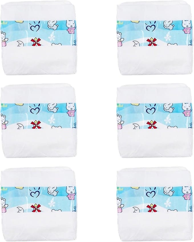 Set van 6 luiers voor poppen