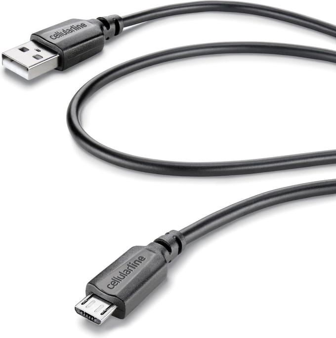 Cellular Line Data kabel, micro-usb, zwart