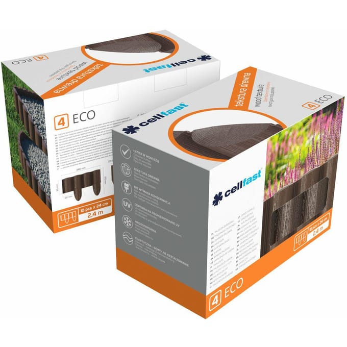 Cellfast ECO Serie - Tuinpalisade - 2,4m - Ceglasty - Weerbestendig