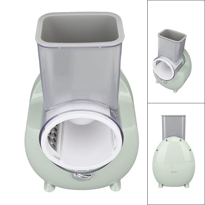 Broyeur de légumes électrique portable rechargeable multifonctionnel pour pommes de terre, radis et légumes blanc
