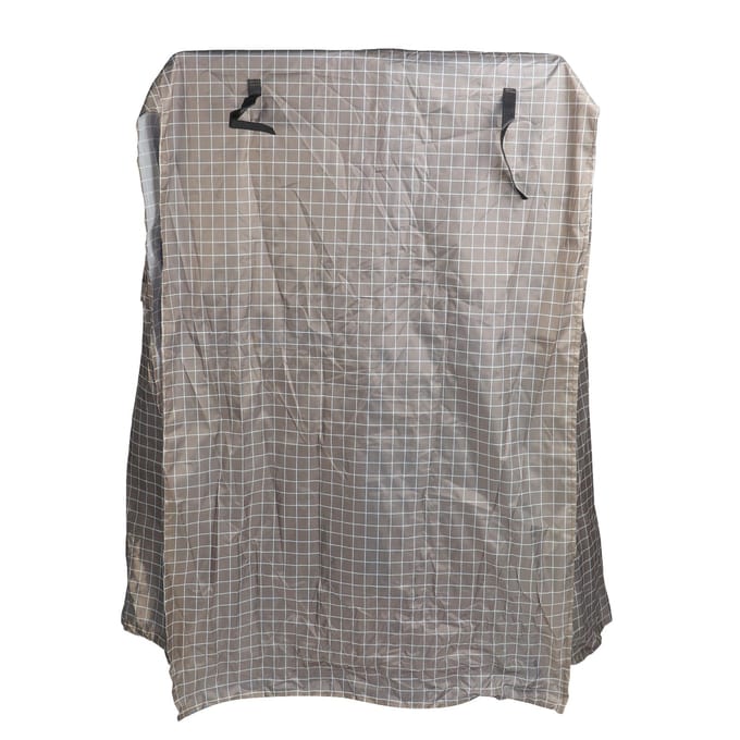 Housse de Cage à Oiseaux Imperméable Coupe-vent Respirante Housse de Cage à Oiseaux avec Fenêtre en Maille Attrape-Graines pour gray