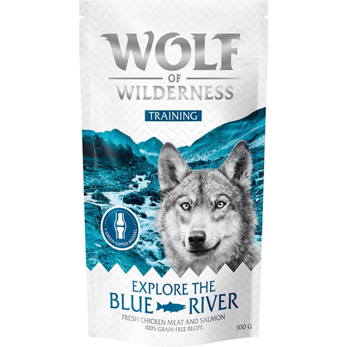 Wolf of Wilderness Training “Explore the Blue River" Kip & Zalm - 3 x 100 g