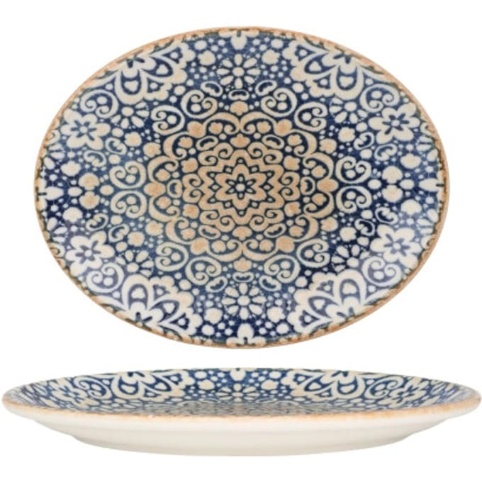 Bonna Serveerschaal - Alhambra - Porselein - 20x16 cm - set van 2