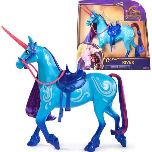 Unicorn Academy Unicorn Riverside set - 28 cm, verwijderbare zadel en teugel