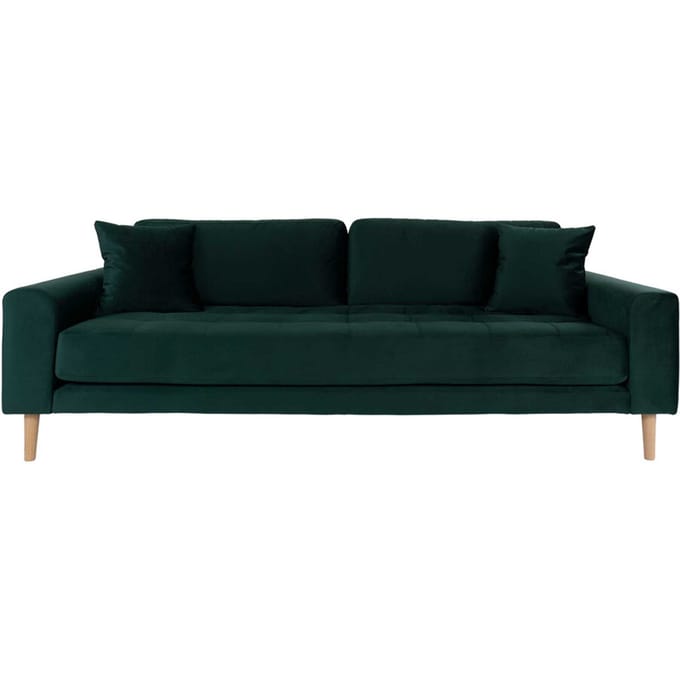 House Collection Velvet 3-zitsbank Milo Donker Groen