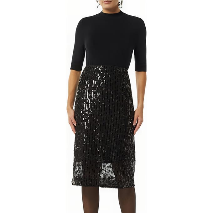 Comma  Skirts Black Größe: 42 | Midiröcke Outlet | Damen | Schwarz