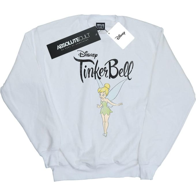 Disney Dames/Dames Tinker Bell Flying Tink Sweatshirt (Wit)