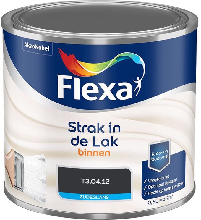 Flexa - Strak In De Lak Binnenlak Zijdeglans - T3.04.12 - Mengverf - 500 Ml