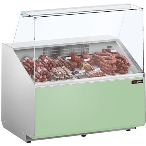 GGM Gastro Kühltheke - 1000mm - Frontblende Hellgrün