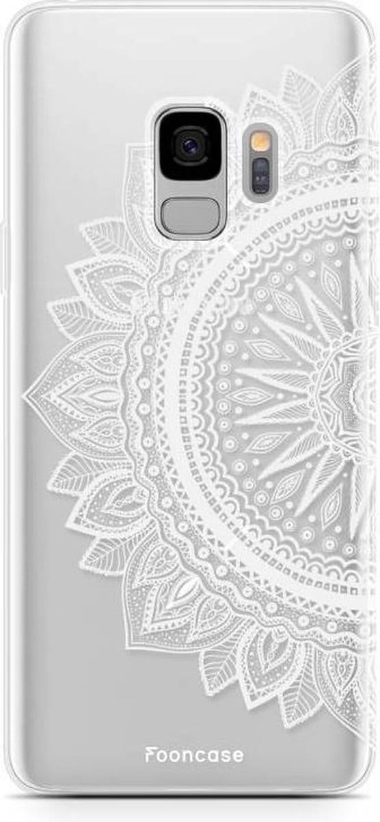 Fooncase Hoesje Geschikt voor Samsung Galaxy S9 - Shockproof Case - Back Cover / Soft Case - Mandala / Ibiza