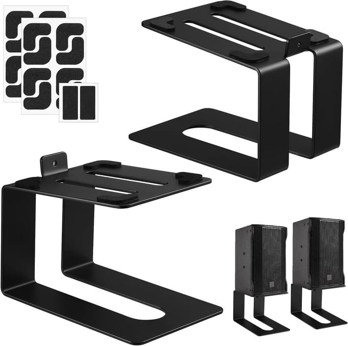 Inovra Plus - Universele Metalen Desktop Speaker Stand voor Computer en Studio Monitors