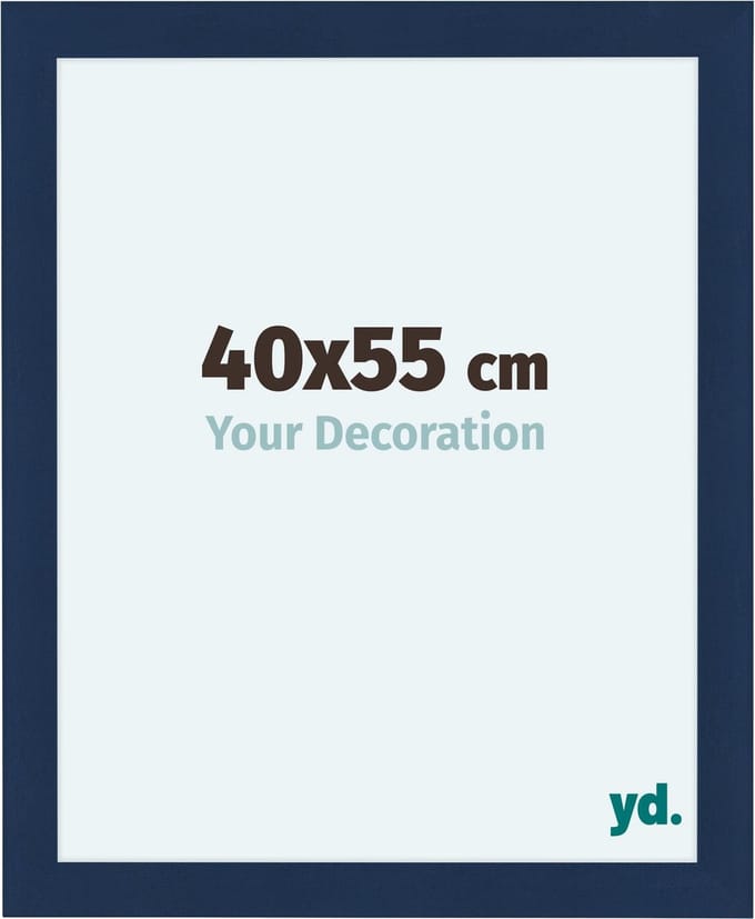 Your Decoration - Fotolijst 40x55 cm - MDF - Donkerblauw Geveegd - Como