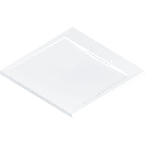 HSK marble polymer shower tray 100 x 100 cm with edge drain 5185010