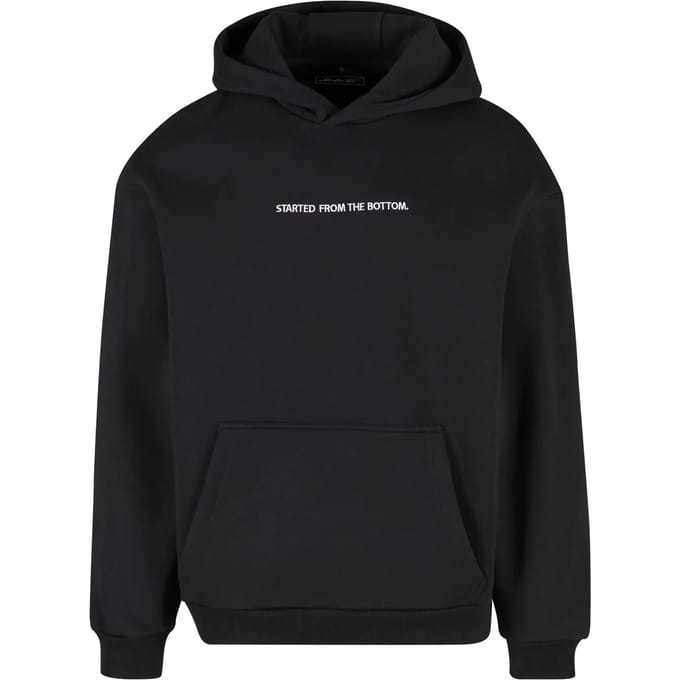Mister Tee - Started From The Bottom EMB Fluffy Hoodie/trui - S - Zwart
