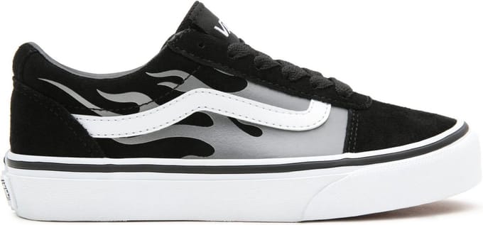 Vans YT Ward Sneakers - Suede Flame Black/White