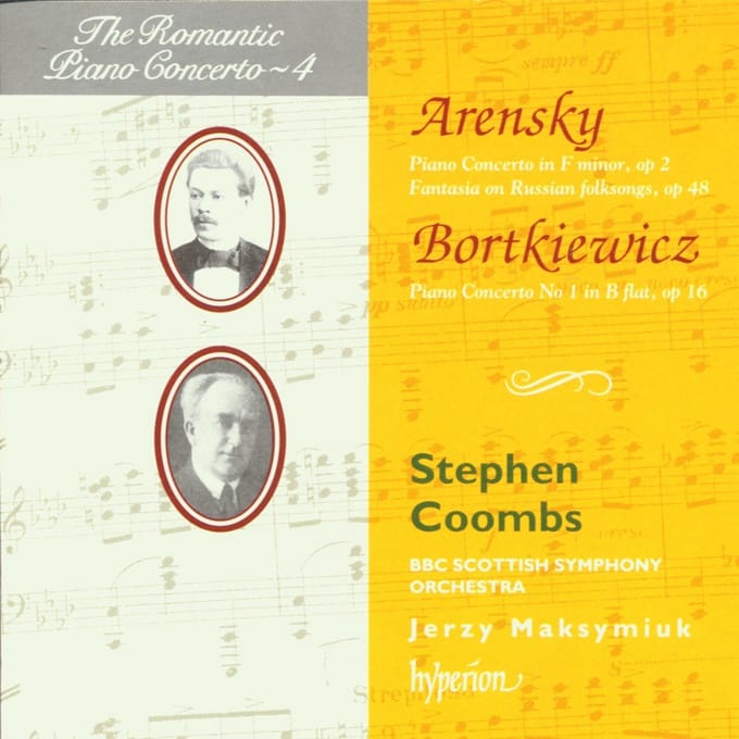 Stephen Coombs, BBC Scottish Symphony Orchestra, Jerzy Maksymiuk - Arenskybortkiewicz: Romantic Piano Concerto Vol 4 (CD)