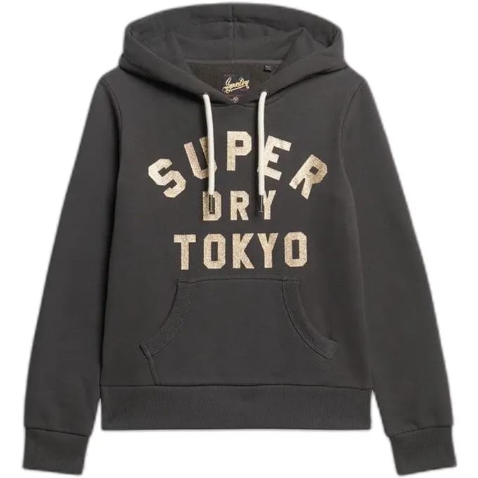 Dames Hoodie Superdry Glitter Graphic Logo