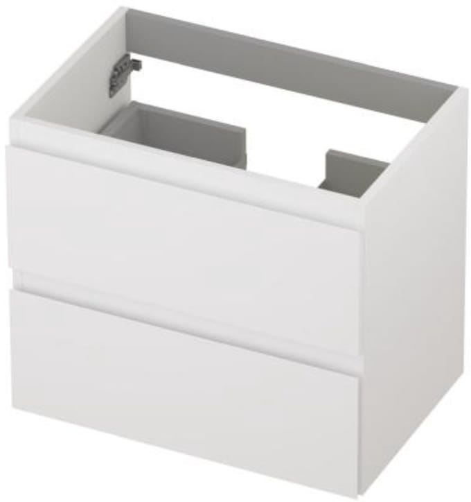 INK - Onderkast 2 Laden Greeploos Gelakt - 600x400x520 Mm - Mat Wit
