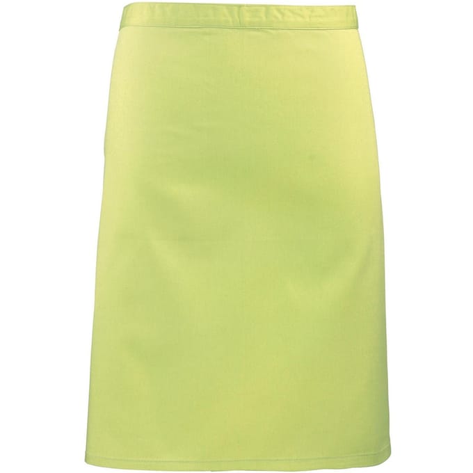 Premier Unisex Volwassenencollectie Halflang Taille Schort (Kalk)
